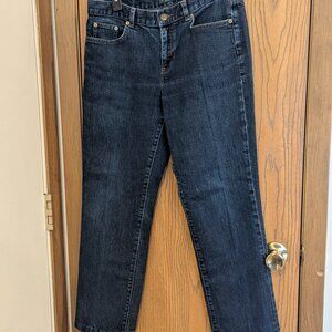 Lauren Ralph Lauren Straight Leg Jeans in Dark Indigo